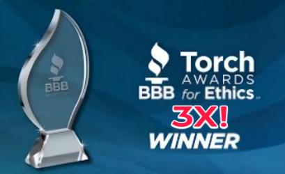 BBB Torch Awards for Ethics - 3x Winner